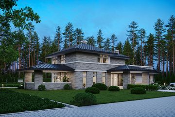  Projekt domu BrickHouse 705 (KRZ1118) - projekt domu z pełnym piętrem - Zdjęcie 3