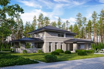  Projekt domu BrickHouse 705 (KRZ1118) - projekt domu z pełnym piętrem - Zdjęcie 4