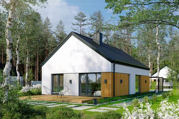  Projekt domu EG-96 wariant I (WWB1148) - projekt domu parterowego - Zdjęcie 2