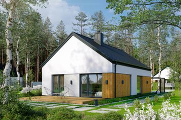  Projekt domu EG-96 wariant I (WWB1148) - projekt domu parterowego - Zdjęcie 2