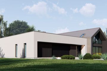  Projekt domu uA376 (WCB1572) - projekt domu parterowego z poddaszem - Zdjęcie 5