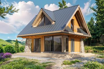  Projekt domu Harnaś pomniejszony wariant 2 (KDX1019) - projekt domu parterowego z poddaszem - Zdjęcie 3