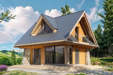  Projekt domu Harnaś pomniejszony wariant 2 (KDX1019) - projekt domu parterowego z poddaszem - Zdjęcie 1