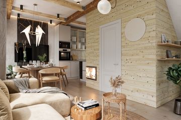  Projekt domu Harnaś pomniejszony wariant 2 (KDX1019) - projekt domu parterowego z poddaszem - Zdjęcie 4