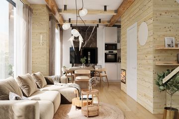  Projekt domu Harnaś pomniejszony wariant 2 (KDX1019) - projekt domu parterowego z poddaszem - Zdjęcie 5