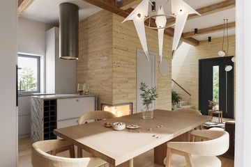  Projekt domu Harnaś pomniejszony wariant 2 (KDX1019) - projekt domu parterowego z poddaszem - Zdjęcie 6