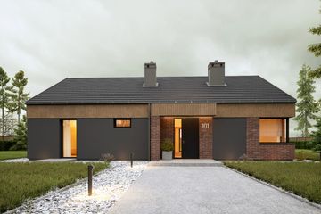  Projekt domu Hyzop III bez garażu [B] (WRF2468) - projekt domu parterowego - Zdjęcie 3