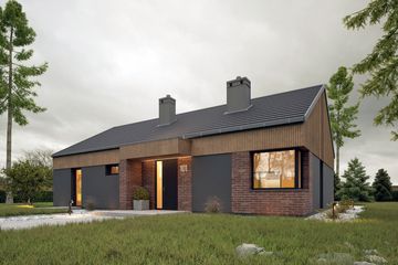  Projekt domu Hyzop III bez garażu [B] (WRF2468) - projekt domu parterowego - Zdjęcie 2