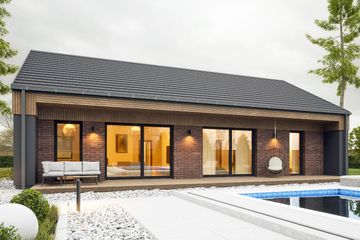  Projekt domu Hyzop III bez garażu [B] (WRF2468) - projekt domu parterowego - Zdjęcie 1