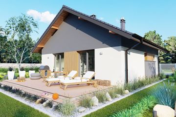  Projekt domu Parterowy 33 (BBH1075) - projekt domu parterowego - Zdjęcie 4