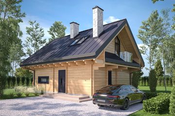  Projekt domu Moja bajka (KDX1020) - projekt domu parterowego z poddaszem - Zdjęcie 2