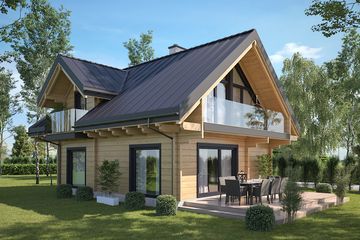  Projekt domu Moja bajka (KDX1020) - projekt domu parterowego z poddaszem - Zdjęcie 3