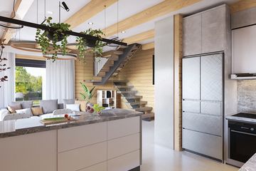  Projekt domu Moja bajka ze skośnym dachem (KDX1021) - projekt domu parterowego z poddaszem - Zdjęcie 8