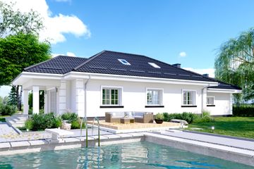  Projekt domu APS 245+2G (LUA1650) - projekt domu parterowego - Zdjęcie 2