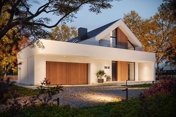  Projekt domu NewHouse 794 G2 (KRZ1120) - projekt domu parterowego z poddaszem - Zdjęcie 1