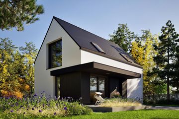  Projekt domu Mini 21 plus (wersja C) energo plus (WRC2818) - projekt domu parterowego z poddaszem - Zdjęcie 3