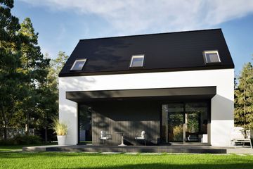  Projekt domu Mini 21 plus (wersja C) energo plus (WRC2818) - projekt domu parterowego z poddaszem - Zdjęcie 4