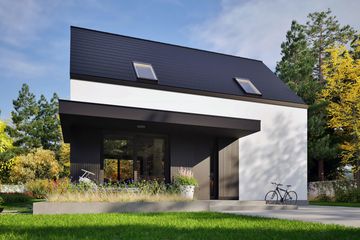  Projekt domu Mini 21 plus (wersja C) energo plus (WRC2818) - projekt domu parterowego z poddaszem - Zdjęcie 6