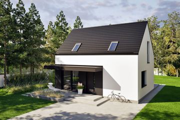  Projekt domu Mini 21 plus (wersja C) energo plus (WRC2818) - projekt domu parterowego z poddaszem - Zdjęcie 7