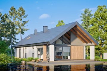  Projekt domu D405 (WAI1505) - projekt domu parterowego - Zdjęcie 1