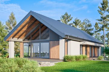  Projekt domu D405 (WAI1505) - projekt domu parterowego - Zdjęcie 3