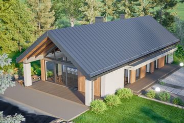  Projekt domu D405 (WAI1505) - projekt domu parterowego - Zdjęcie 4