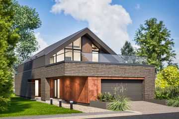  Projekt domu D416 (WAI1507) - projekt domu parterowego z poddaszem - Zdjęcie 1