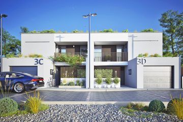  Projekt domu Talia z garażem 1-st. bliźniak [A-BL2] (WRF2472) - projekt domu z pełnym piętrem - Zdjęcie 1