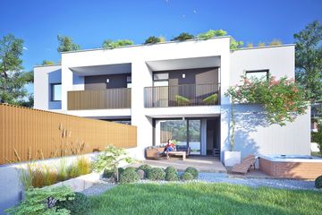  Projekt domu Talia z garażem 1-st. bliźniak [A-BL2] (WRF2472) - projekt domu z pełnym piętrem - Zdjęcie 3