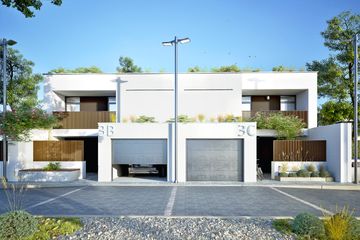  Projekt domu Talia z garażem 1-st. bliźniak [A-BL1] (WRF2473) - projekt domu z pełnym piętrem - Zdjęcie 1