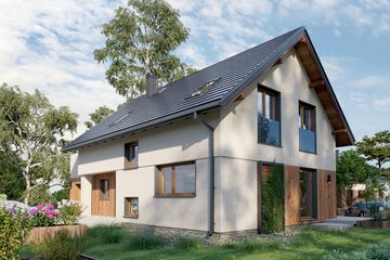  Projekt domu Jagoda Rex (1918) (KRD3060) - projekt domu parterowego z poddaszem - Zdjęcie 3