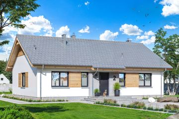  Projekt domu Tracja 2 strop monolityczny (WOE1203) - projekt domu parterowego - Zdjęcie 1