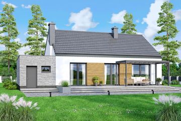  Projekt domu Mokka 20 modern mini (WOF1247) - projekt domu parterowego - Zdjęcie 3