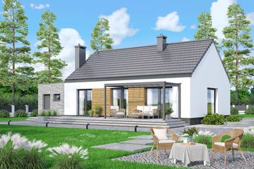  Projekt domu Mokka 20 modern mini (WOF1247) - projekt domu parterowego - Zdjęcie 4