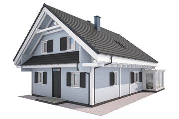  Projekt domu Bajka N (KDX1022) - projekt domu parterowego z poddaszem - Zdjęcie 8