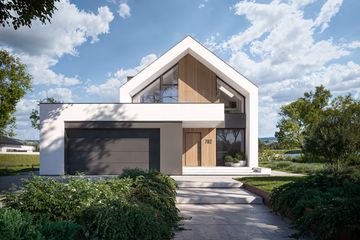  Projekt domu NewHouse 762 (KRZ1121) - projekt domu parterowego z poddaszem - Zdjęcie 4