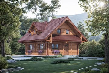  Projekt domu Bajka o poranku (KDX1023) - projekt domu parterowego z poddaszem - Zdjęcie 3