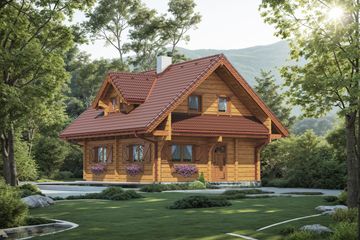  Projekt domu Bajka o poranku (KDX1023) - projekt domu parterowego z poddaszem - Zdjęcie 4