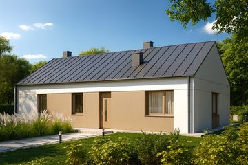  Projekt domu Nasz parterowy (GDF1001) - projekt domu parterowego - Zdjęcie 1