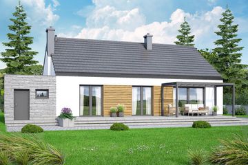  Projekt domu Mokka 20 modern plus (WOF1250) - projekt domu parterowego - Zdjęcie 3