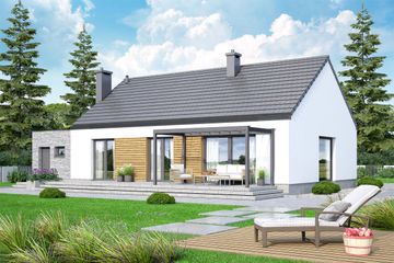  Projekt domu Mokka 20 modern plus (WOF1250) - projekt domu parterowego - Zdjęcie 4