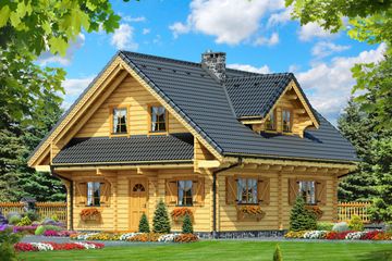  Projekt domu Słoneczna bajka (KDX1025) - projekt domu parterowego z poddaszem - Zdjęcie 1