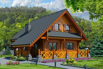  Projekt domu Wiersz (KDX1026) - projekt domu parterowego z poddaszem - Zdjęcie 1