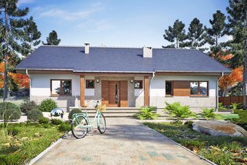  Projekt domu Gąska III bez garażu [B] (WRF2478) - projekt domu parterowego - Zdjęcie 1