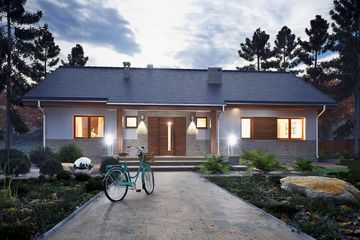  Projekt domu Gąska III bez garażu [B] (WRF2478) - projekt domu parterowego - Zdjęcie 2