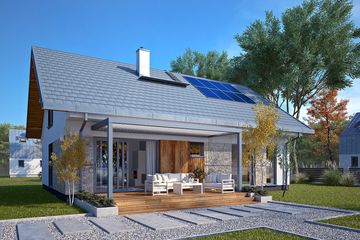  Projekt domu Awokado 5 (BSA2393) - projekt domu parterowego z poddaszem - Zdjęcie 2