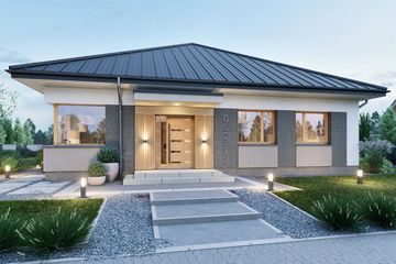  Projekt domu Domena 121 C3 (WRW1432) - projekt domu parterowego - Zdjęcie 3