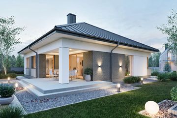  Projekt domu Domena 121 C3 (WRW1432) - projekt domu parterowego - Zdjęcie 4