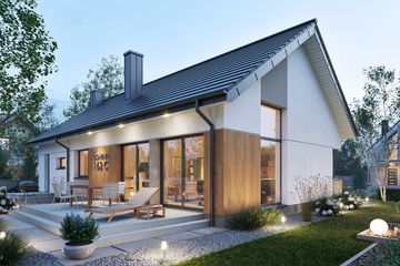  Projekt domu Domena 162 C (WRW1408) - projekt domu parterowego - Zdjęcie 1