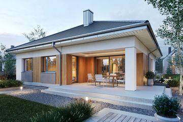  Projekt domu Domena 121 C2 (WRW1406) - projekt domu parterowego - Zdjęcie 1